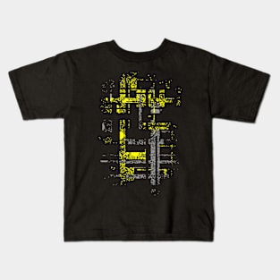 Industrial Shabby Background Kids T-Shirt